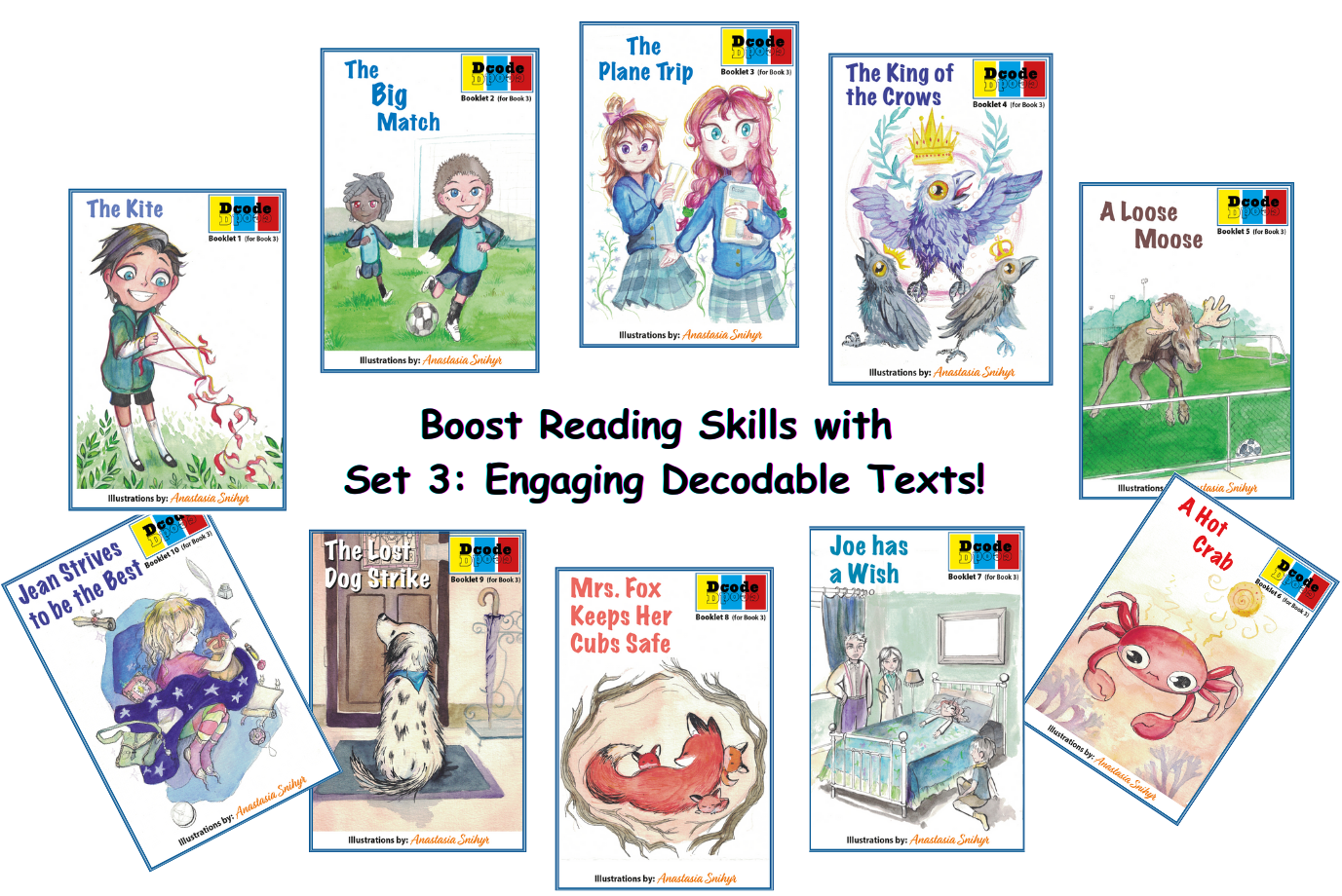 Decodable Readers, Set 3, Long Vowels!